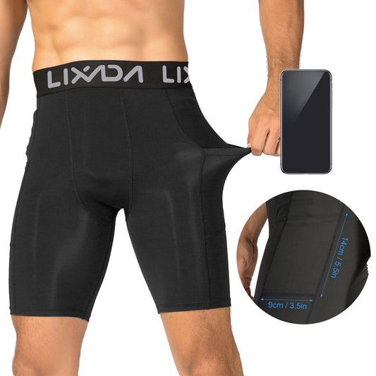 3 Pack Men Sports Shorts Active Workout Underwear with Pocket