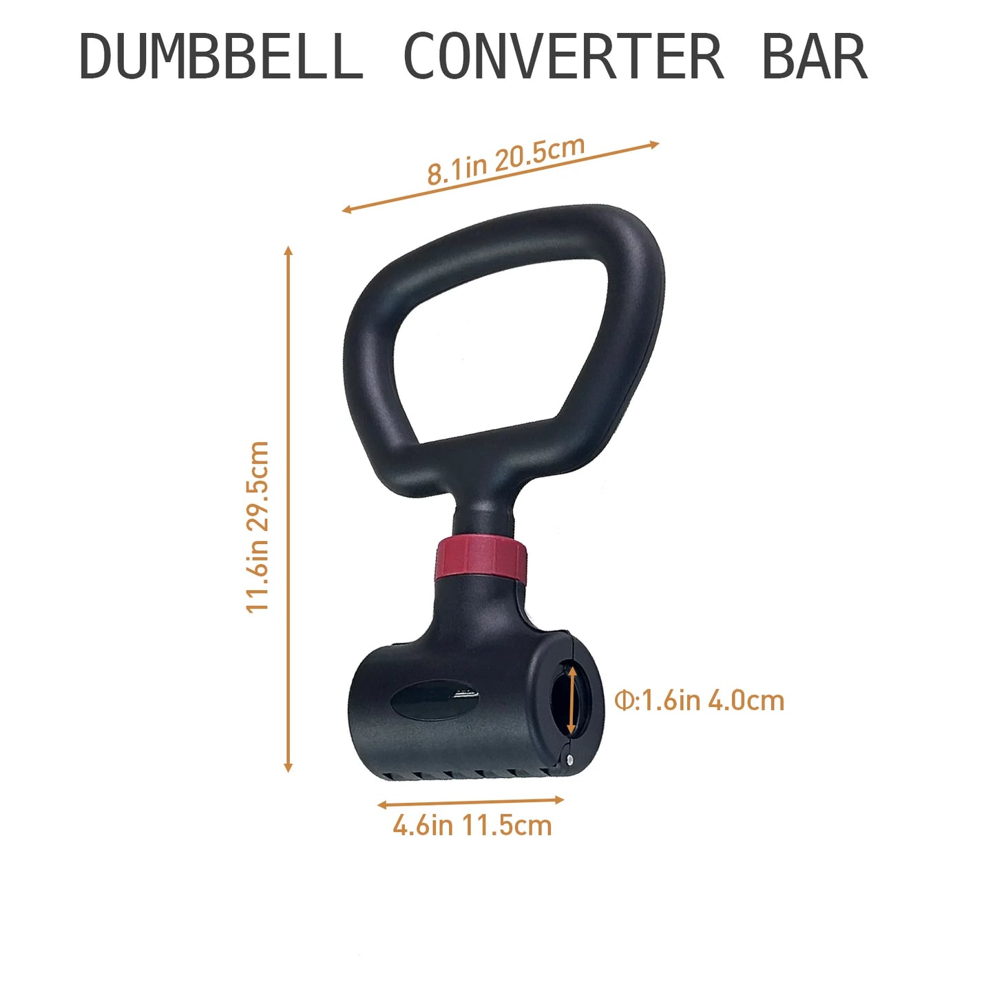 Convert Dumbbells to Barbell Set and Kettlebell for Home Fitness