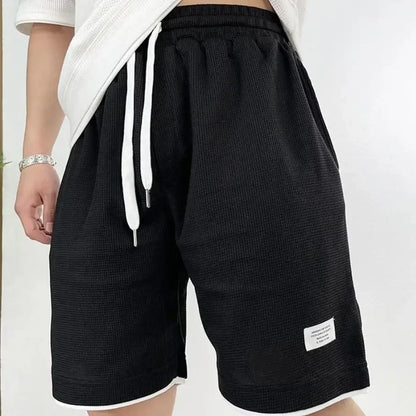 Male Short Pants  Waffle Oversize