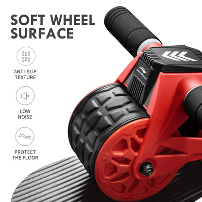 Ab Wheel Roller Automatic Rebound with Knee Pad