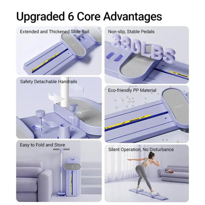 "Foldable 3-in-1 Ski Trainer:  Hip Strengthener for Women