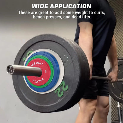 Rubber Coated Strength Training Barbell Lifting Bumper Plates