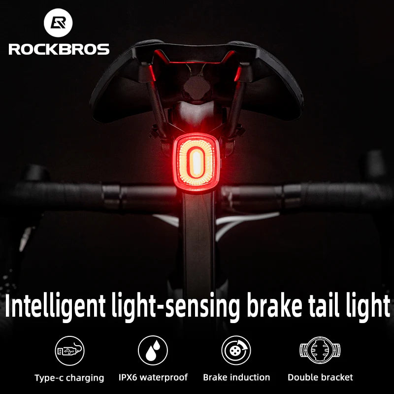 Smart Bicycle Brake  Rear Light Auto Stop