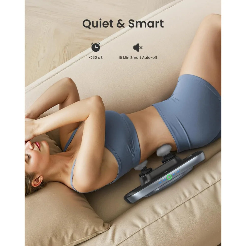 Portable Handheld Massager with 4 Interchangeable Heads and Plate