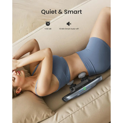 Portable Handheld Massager with 4 Interchangeable Heads and Plate
