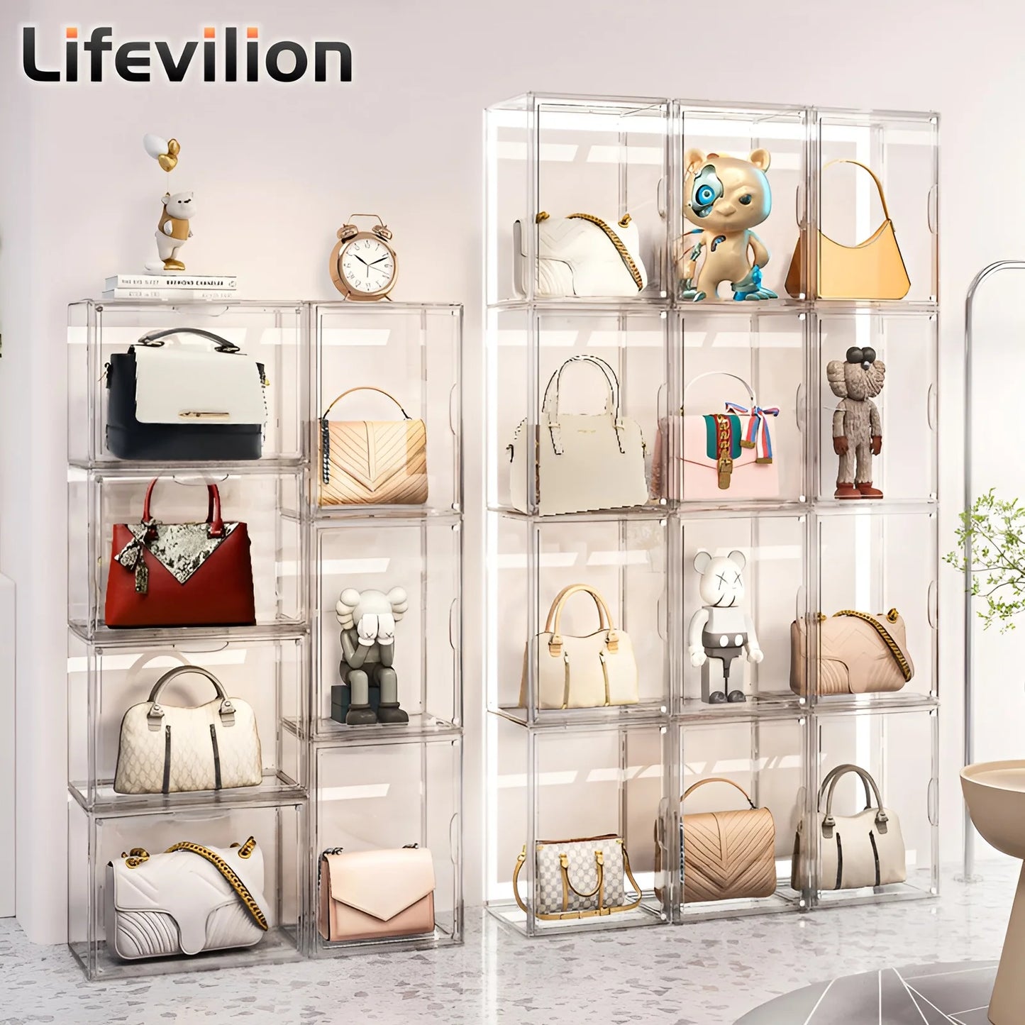 Figure Display Case Blind Box Figurine Showcase Organizer For Collectible