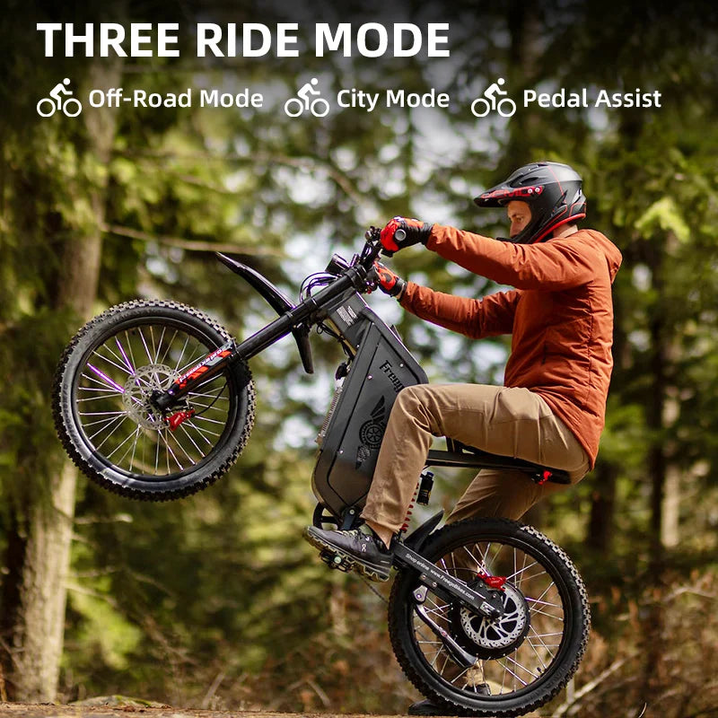 Electric Motorcycles Gearless Motors Speed 85Kmh Off Road MTB Ebike