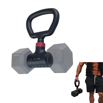 Convert Dumbbells to Barbell Set and Kettlebell for Home Fitness