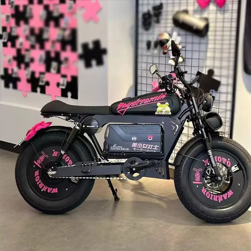 Adult Highway Electric Bike 20-inch Off-Road Fat Tires Ebike