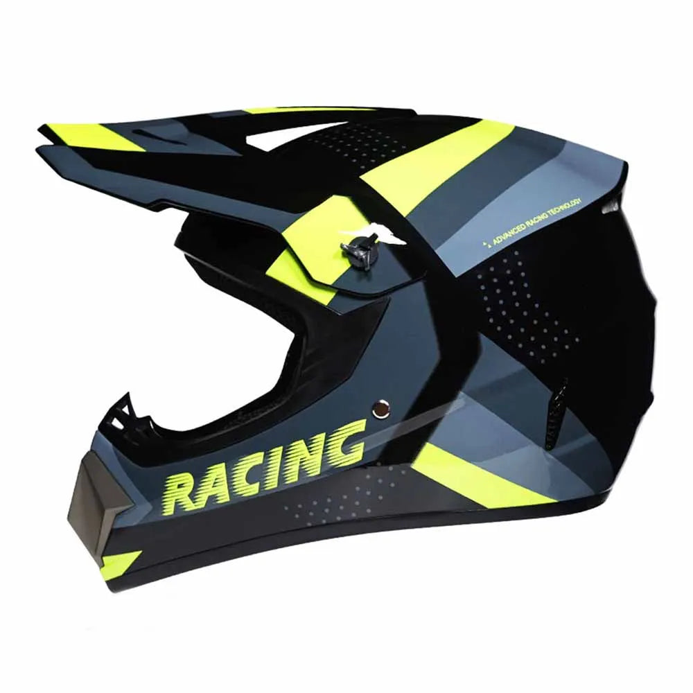 Motocross Helmets Purple Track Full face wear resistant