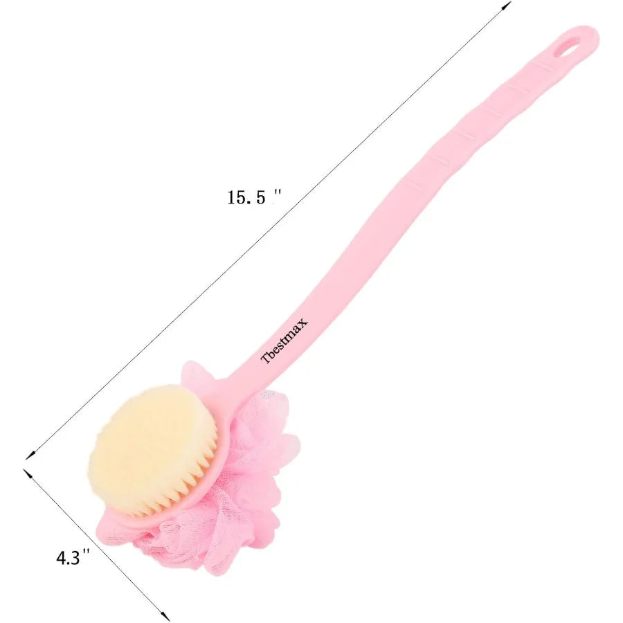 Loofah Back Scrubber Long Handle Shower Body Brush