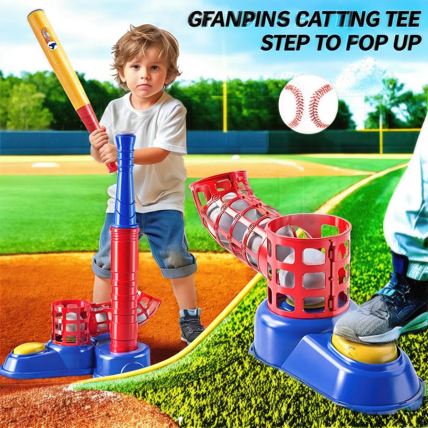 Foot-Operated  Automatic Pitching Machine Launcher