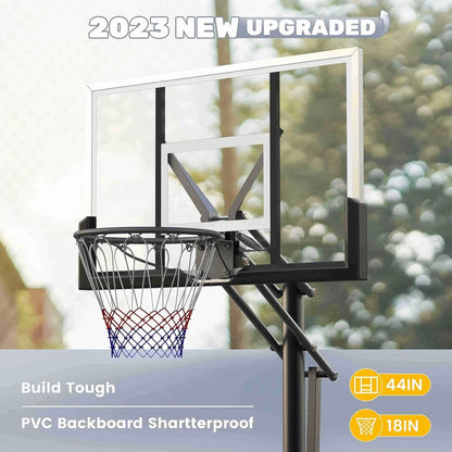 Portable Basketball Hoop with Quickly Height Adjusted 7.6 - 10 ft.