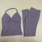 Women Backless Tank Tops High Waist Scrunch Gym Suit