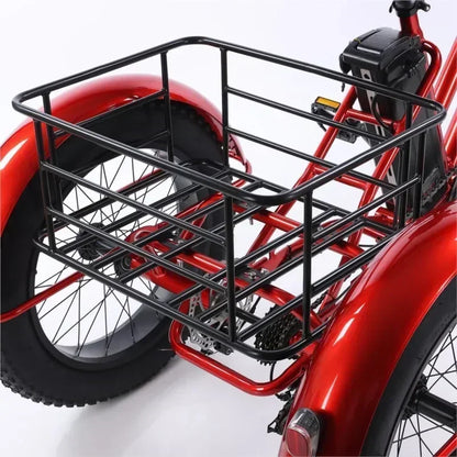 Electric Bicycle 3-wheel Electric Tricycle with Storage Basket