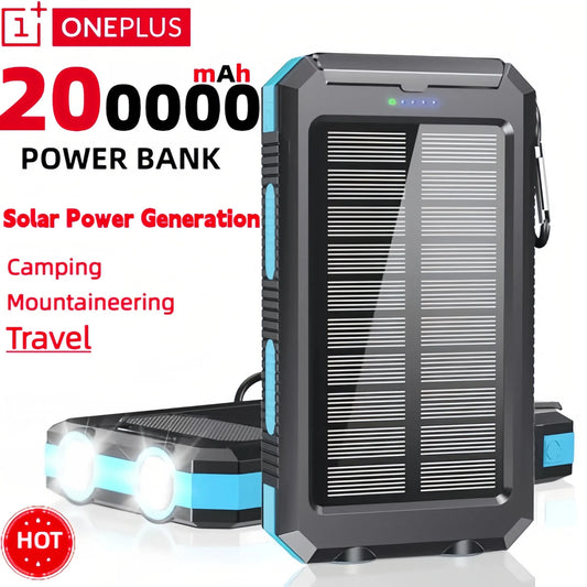 ONEPLUS 200000mAh Solar Power Bank Large Capacity
