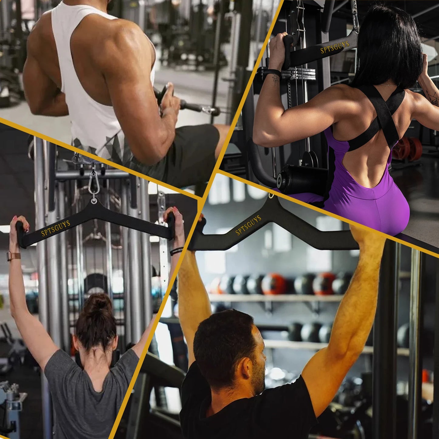 LAT Pulldown Attachments for Cable Pulley System