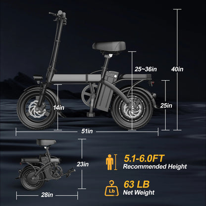 Folding Electric Motorcycles Bike 30 Miles Long Range