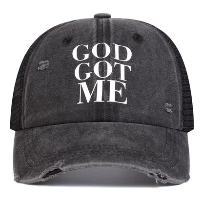 Unisex Letter Printing Outdoor Adjustable Sunscreen Hat ﻿