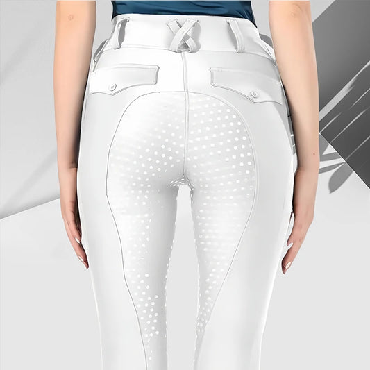 White Horse Riding Pants Women Equestrian
