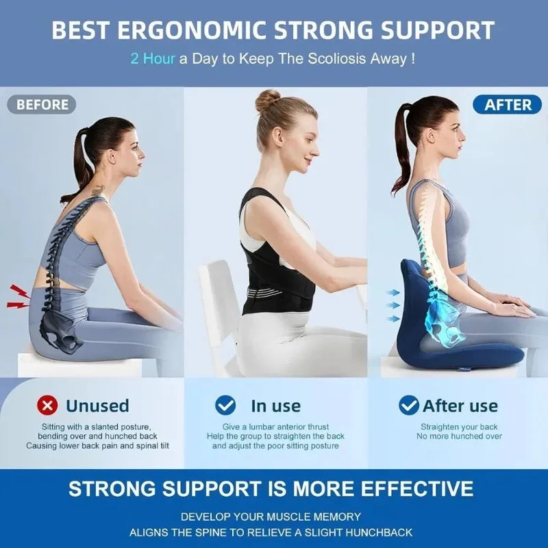 Back Shoulders Support Posture Corrector for men and women