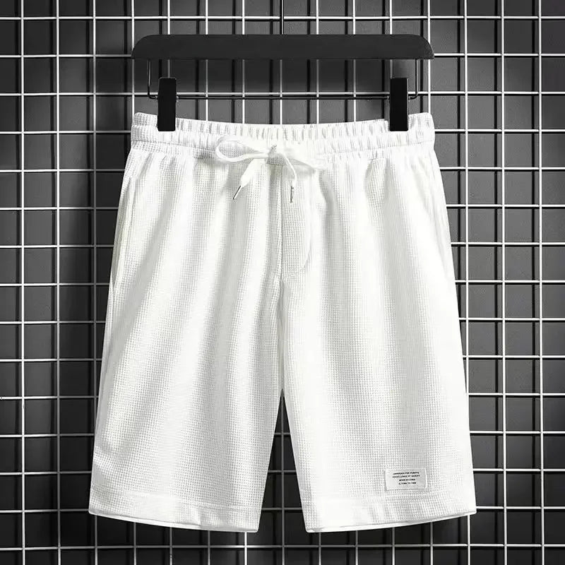 Male Short Pants  Waffle Oversize