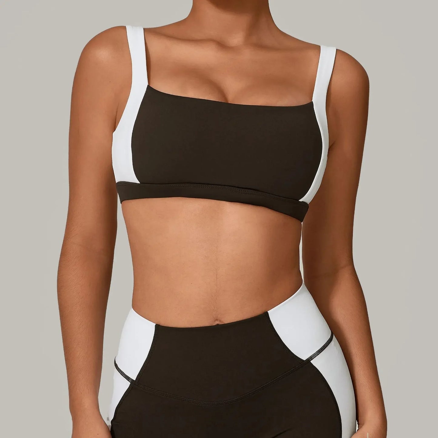 Yoga Bra - Color Block Backless Sports Top Quick-Dry