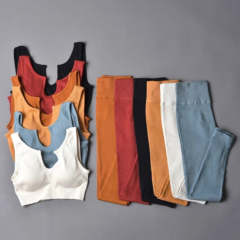 Women Fitness Gym Clothes, Shirts, Bra ,Leggings Shorts