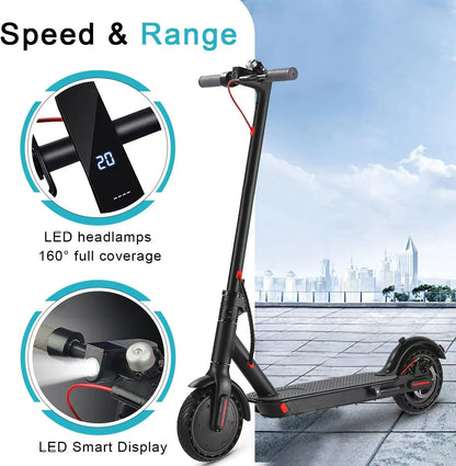 Foldable Waterproof Adult Electric Scooter 8.5Inches Explosion-Proof Tire