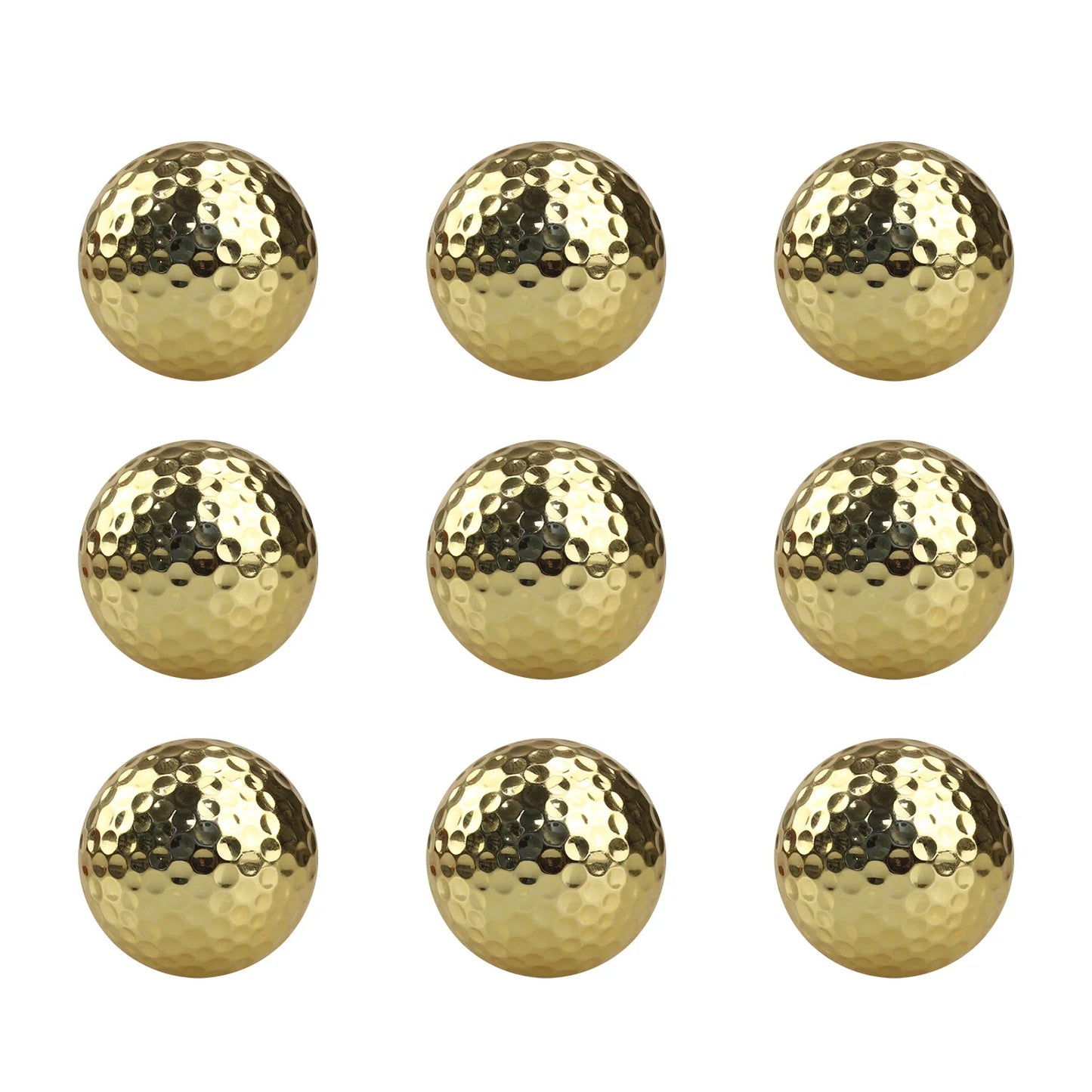 6 Pcs Golden Golf Practice Balls