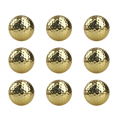 6 Pcs Golden Golf Practice Balls