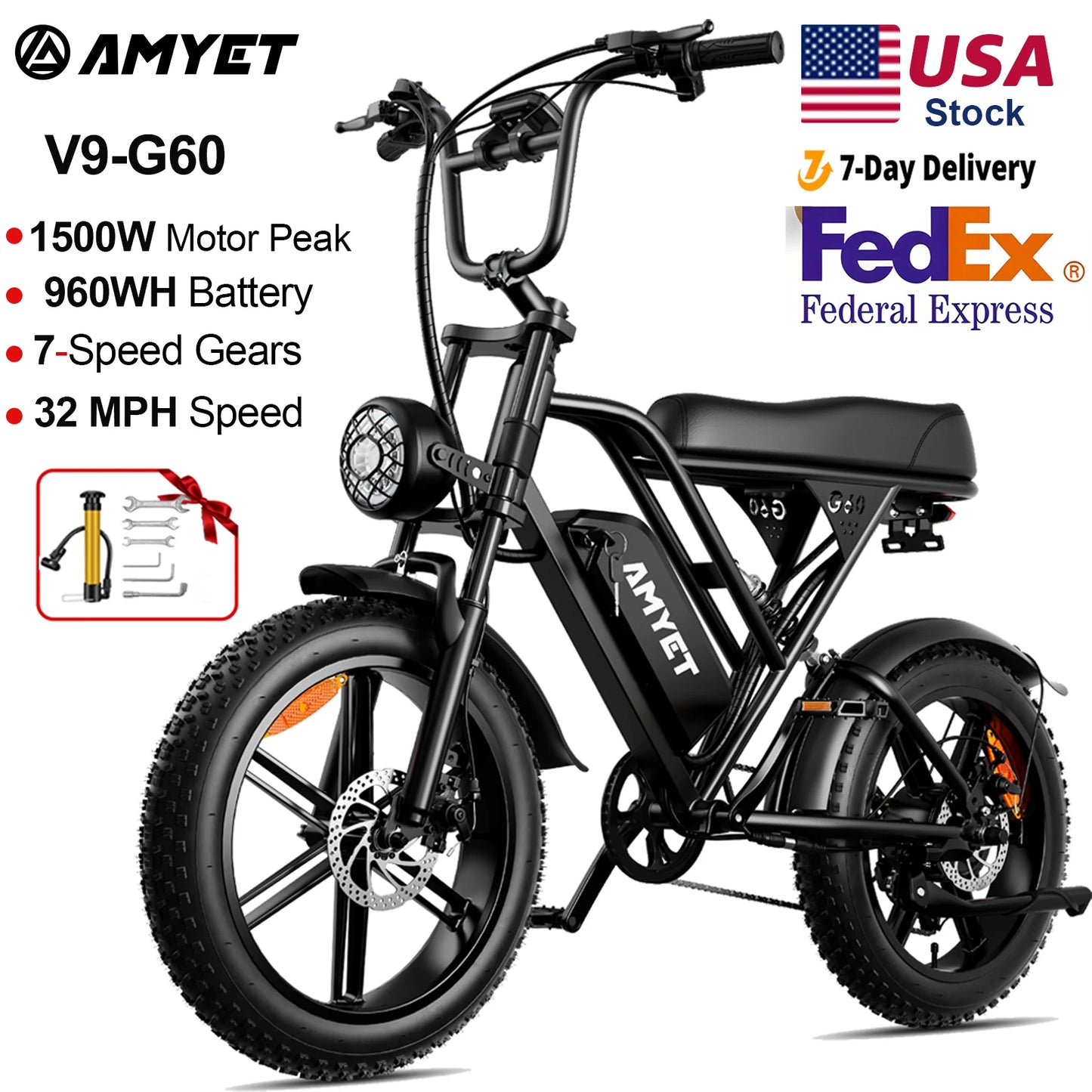 Adults Electric Bike 1000W Motor 48V 20AH 20“ Tire