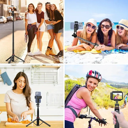 Telescopic Selfie Stick Tripod  For iPhone Android