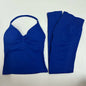 Women Backless Tank Tops High Waist Scrunch Gym Suit