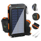Solar Power Bank Waterproof  2 LED Light Flashlight For Cell IPhone
