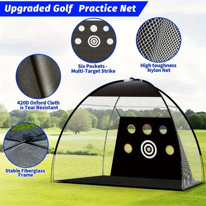 Deluxe Golf Practice Net, 10x7 ft Deluxe