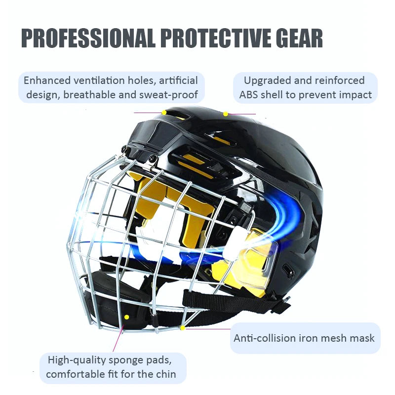 Goalie Head Protective Sports Safety Face Mask