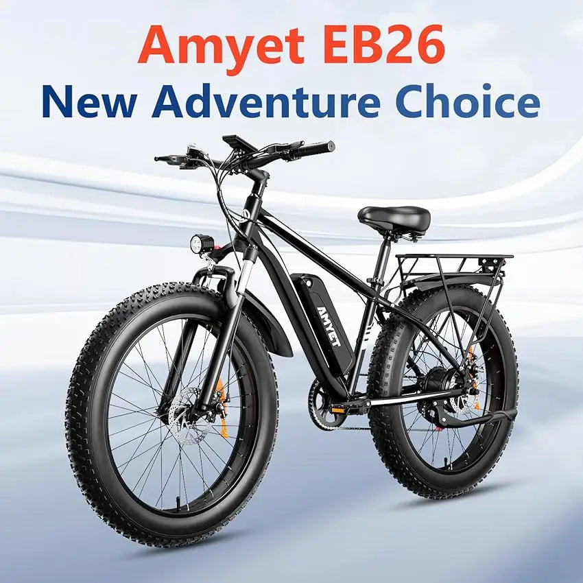Adults 1000W Electric Bicycle 26" Fat Tire, 31mph Shock Absorber