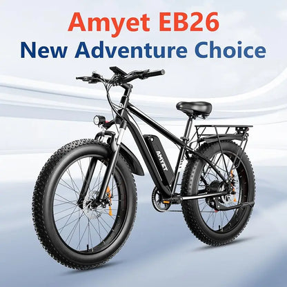 Adults 1000W Electric Bicycle 26" Fat Tire, 31mph Shock Absorber