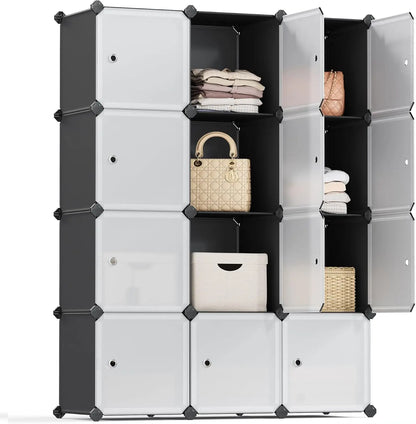 Cube Storage Organizer, Set of 12 Plastic Cubes