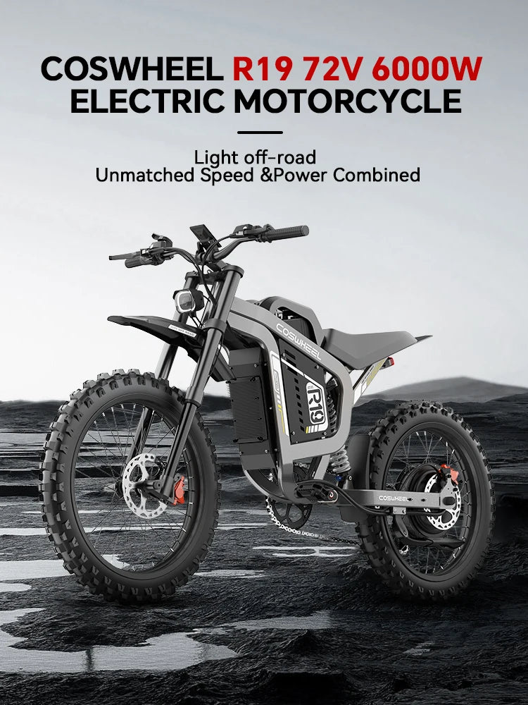 Adult Electric Bike 3000W Power Motor High-Strength Off-Road Tires