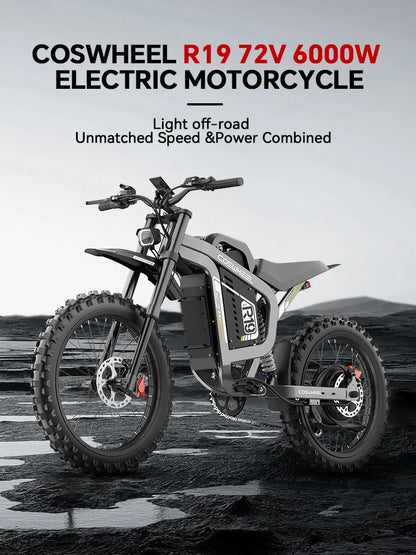 Adult Electric Bike 3000W Power Motor High-Strength Off-Road Tires