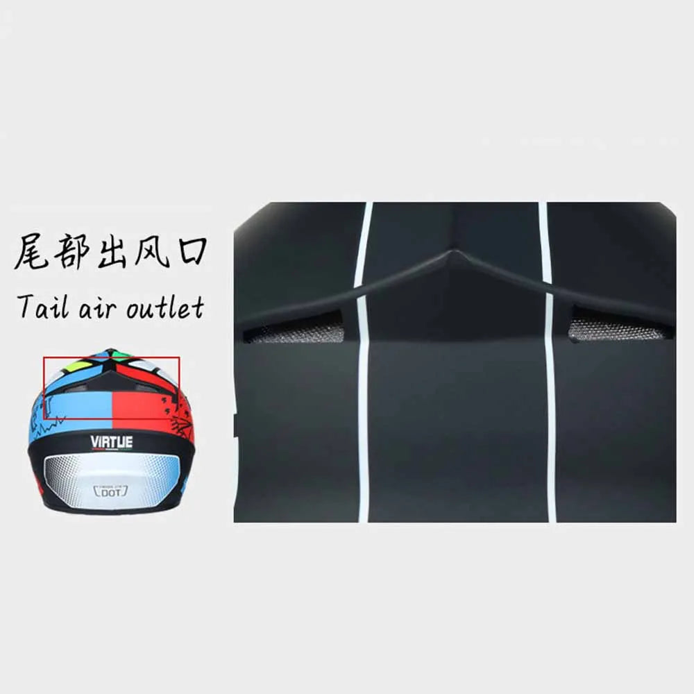 Motocross Helmets Purple Track Full face wear resistant