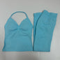 Women Backless Tank Tops High Waist Scrunch Gym Suit