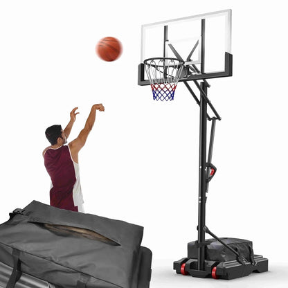 Portable Basketball Hoop with Quickly Height Adjusted 7.6 - 10 ft.