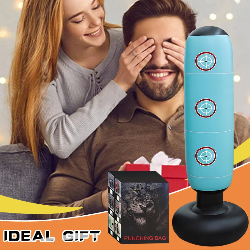 Punching Bag with Stand ,Inflatable Freestanding Heavy Boxing Bag