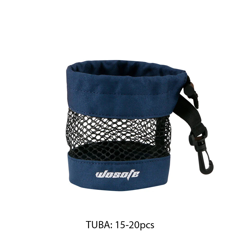 S/M/L Golf Nylon Net Bag Golf Balls Storage Pouch Bag with Durable Sports Mesh Net Bag Suitable for Outdoor Sports Gyms Travel