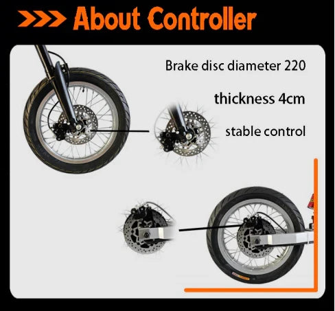 100KMH 62MPH  Electric Road Bike  Fat Tire Fardriver
