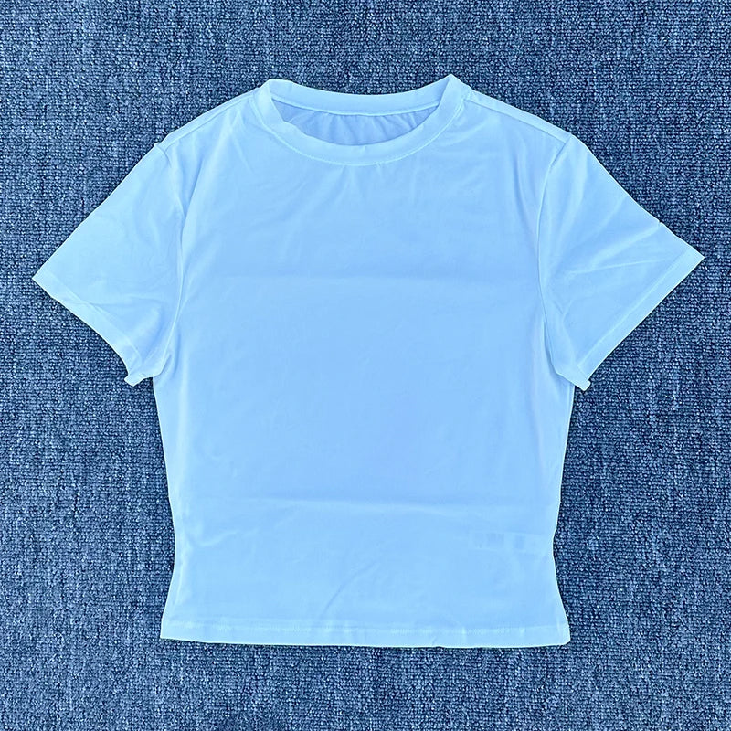Women's Short Sleeved Yoga T-shirt for Fitness