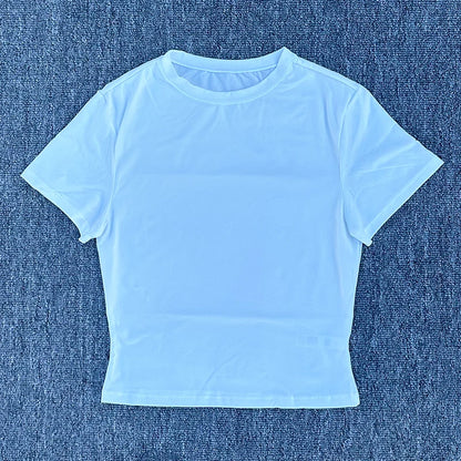 Women's Short Sleeved Yoga T-shirt for Fitness